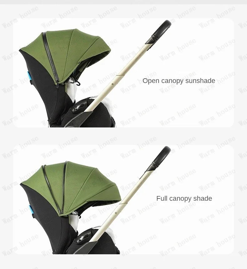 EU STOCK 4in1 baby stroller two-way Multifunctional newborn baby stroller 3in1 Foldable Basket type seat Lightweight Travel Pram