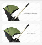 EU STOCK 4in1 baby stroller two-way Multifunctional newborn baby stroller 3in1 Foldable Basket type seat Lightweight Travel Pram