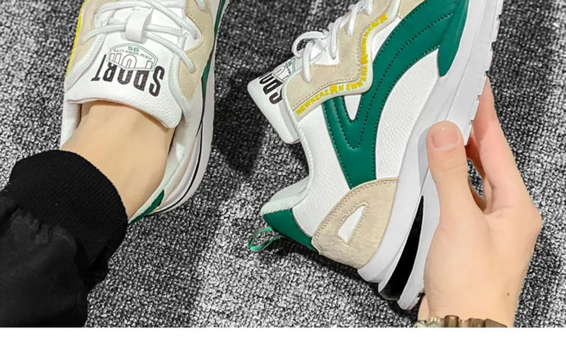 Oulylan Lightweight Running Shoes For Men 2024 Designer Mesh Casual Sneakers Lace-Up Male Outdoor Sports Tennis Shoe