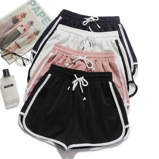 Verão casual bottoms senhoras menina shorts streetwear feminino fitness corredores esportes correndo respirável plus size calças curtas
