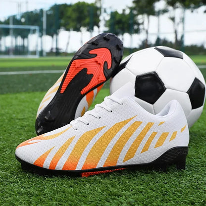 Short-spike Training Soccer Shoes Low-top Leather Sneakers Youth Football Shoes Cross-border