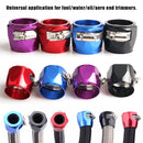 Abrazadera de manguera de coche AN4 AN6 AN8 AN10 AN12, 4 piezas, clip modificado para tubo de combustible de radiador, hebilla, abrazaderas de manguera universales, acabado de extremo de aceite 