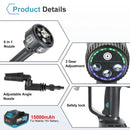 200Bar 6 IN 1 Brushless High Pressure Car Washer Gun Electric High Pressure Washer for Garden Tool Makita 18V Battery