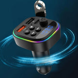 Car MP3 Player with Wireless FM Transmitter and USB-C Fast Charging Port for Reliable Connection and Hands-Free Use