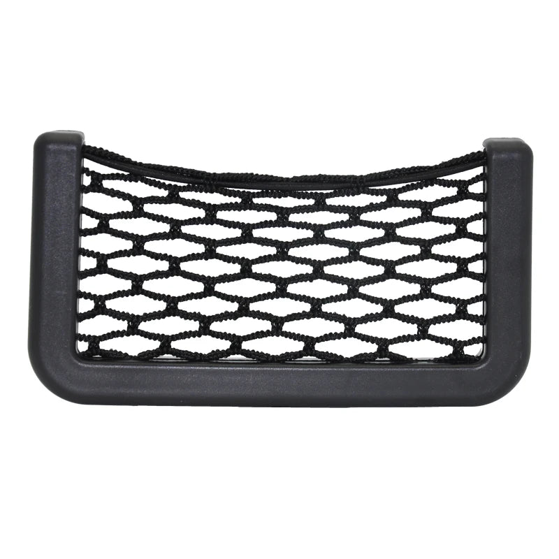1pcs/2pcs Car Organizer Storage Bag Auto Paste Net Pocket Phone Holder Car Accessories 20*8CM 8*15CM Universal