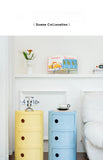 Nordic Ins Net Red Bedside Table Modern Minimalist White Round Creative Small Cabinet Mini Simple Plastic Side Cabinet 협탁