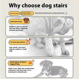 Pet 2/3 Steps High-Density Foam Dog Secure Stairs Ramps Non-Slip Pet Steps for Older Dogs Pet with Joint Pain Sofa Bed Ladder