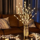 LED Artificial Twig Branch Light Battery Operated 20LED Decorative Lamp for Christmas Party Holiday Indoor Table Vase Decoration