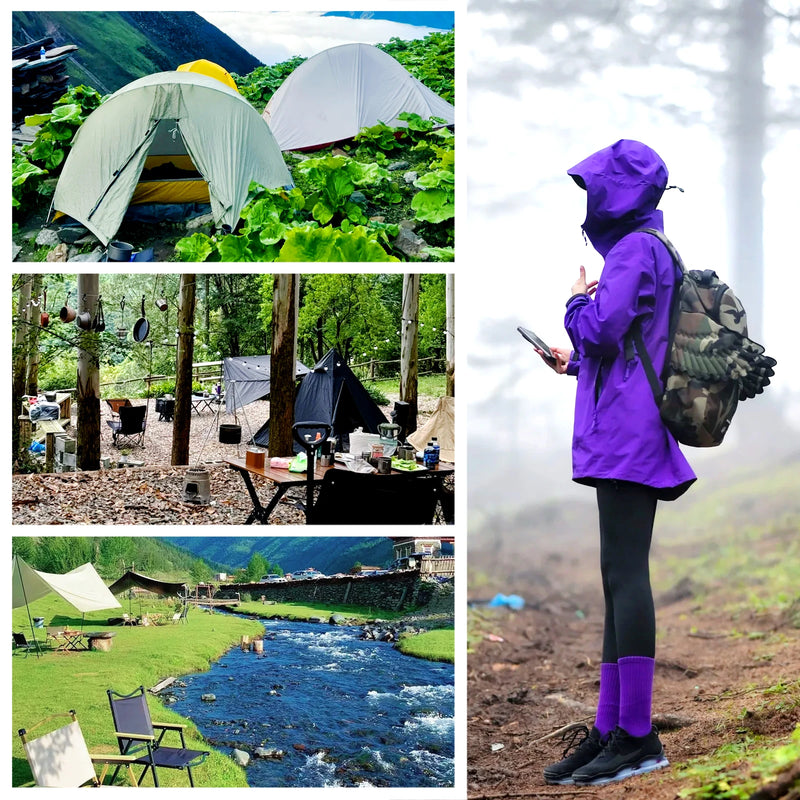 5/10PCS Luggage Strap Elastic Strap Fixed Elastic Cord Socket Fixed Small Hook 4mm Latex Mini Rope Camping Accessories