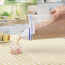 1Pc Sealed Cereal Insect-Proof Rice Bucket with Measuring Cup Transparent Rotary Food Moistureproof Tank Kitchen Storage Box 2KG