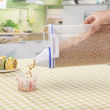 1Pc Sealed Cereal Insect-Proof Rice Bucket with Measuring Cup Transparent Rotary Food Moistureproof Tank Kitchen Storage Box 2KG
