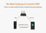 Tuya WIFI Double Side Fingerprint Lock Waterproof Outdoor Gate Passcode Rfid Card Keyless Smart Door Lock