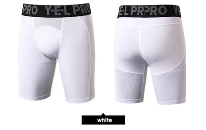 Men's Sports Fitness Shorts Gym Training Quick-Drying Compression Leggings Cycling Shorts Basketball Running Short Workout Tight