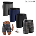 4pcs Pack Mid-Long Boxer Shorts Men Underwear Cotton Male Underpants for Men Sexy Homme Boxershorts Box Panties Slips Set Lot