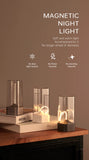 LED Minimalist Cordless Table Lamps 3 Levels Dimmable Rechargeable Camping Atmosphere Light Magnetic Filament Wireless Lamp