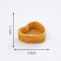 1pc Mini Simulated Rattan Basket Model DIY Creative Dollhouse Dessert Shop Food Vegetable Ornaments Craft Kitchen Decoration