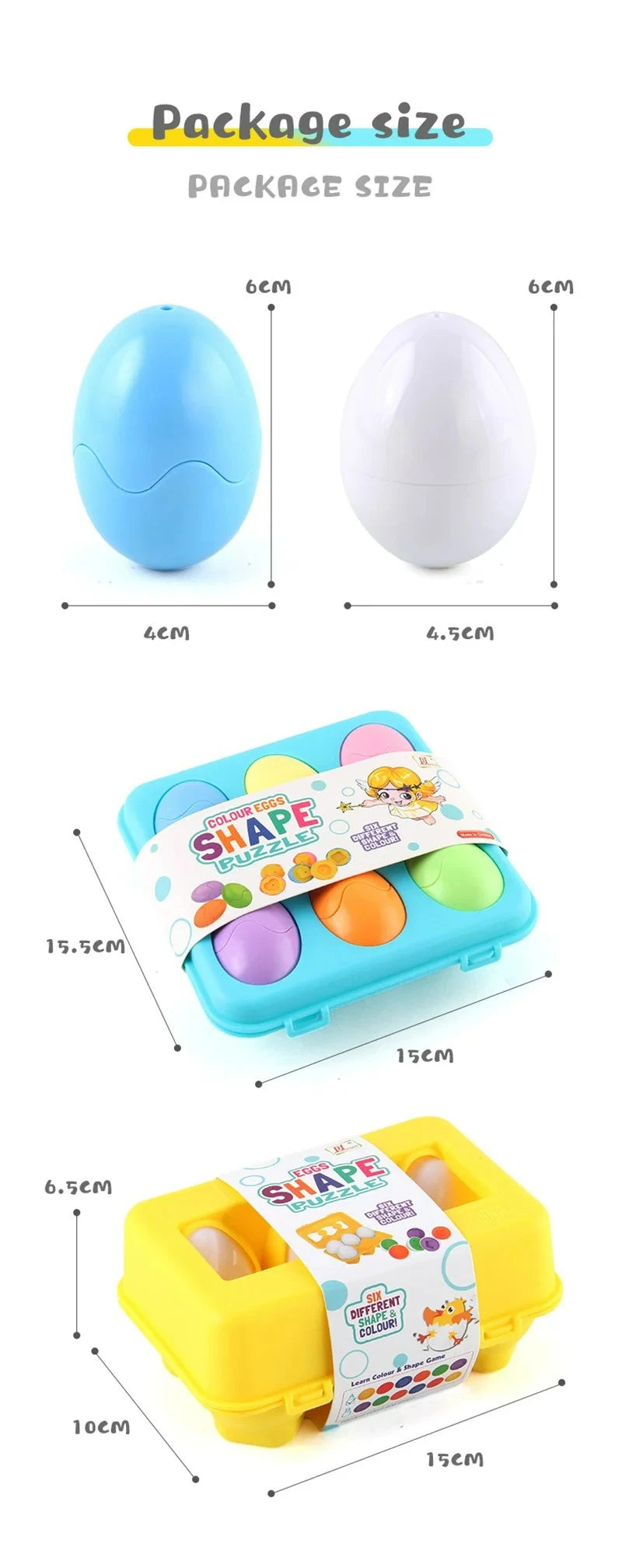 Eggs Screws 3D Puzzle Montessori Learning Education Math Toys Kids Shape Match Smart Game For Children Educational Easter Gifts