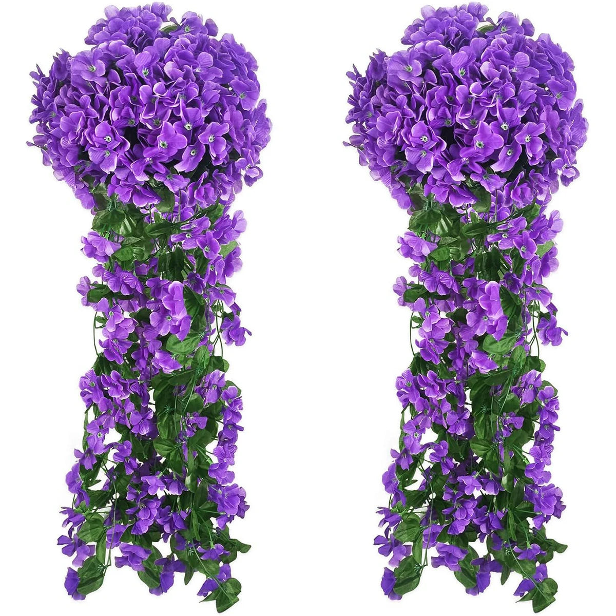Artificial Flower Silk Violet Wall Hanging Wedding Scene Decor Home Potting Outdoor Garden Party Festival parts diy gift Hotsale