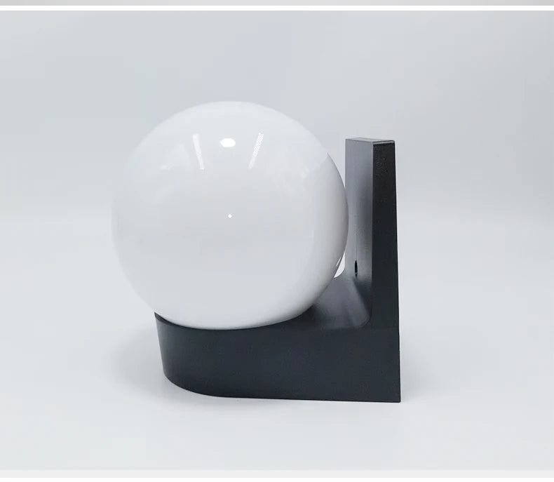 Outdoor Wall Lamp Balcony Bedroom Corridor Courtyard Lamp Acrylic Lamp Shade E27 Spherical Wall Lamp Upper and Lower Wall Lamp