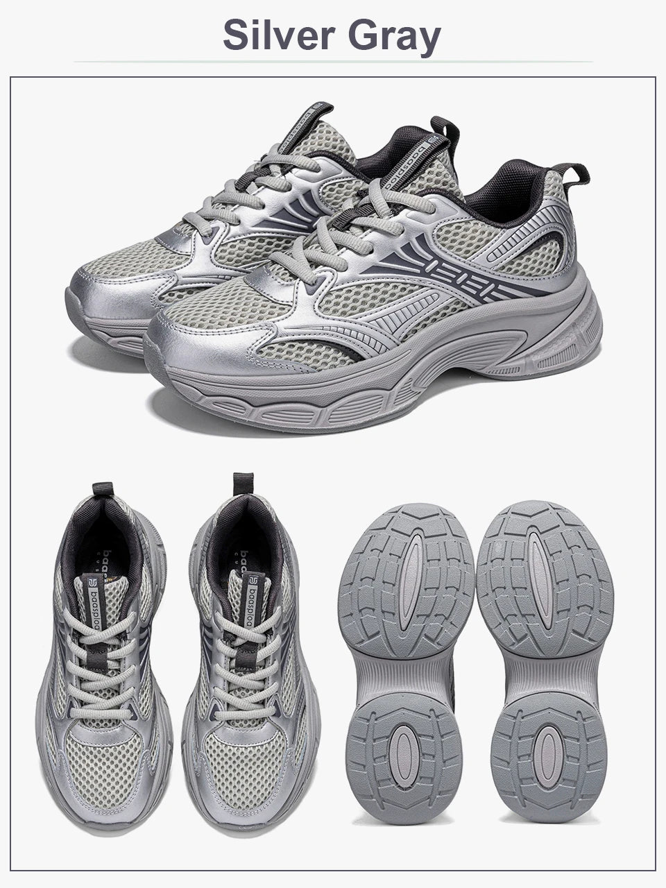 Baasploa Women Running Shoes 35-42 Fashion Lightweight Mesh Breathable Sport Shoes Comfort Soft Female Outdoor Casual Sneakers