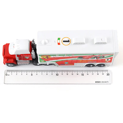 Disney Pixar Cars 2 3 Juguetes Rayo McQueen Camión Jackson Storm Tío Mack 1:55 Camión de fundición Modelo de remolque Niño niños Regalo
