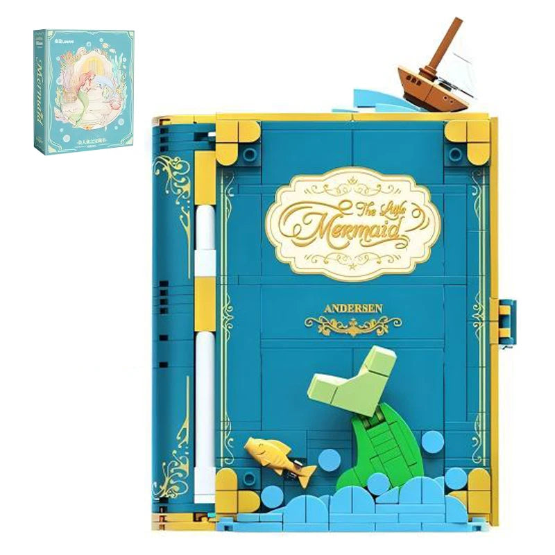Dream Princess 3D Storybook Building Blocks Books Anime Film MOC Bricks Toys Cute Fairy Tales Model Children Girl Birthday Gifts