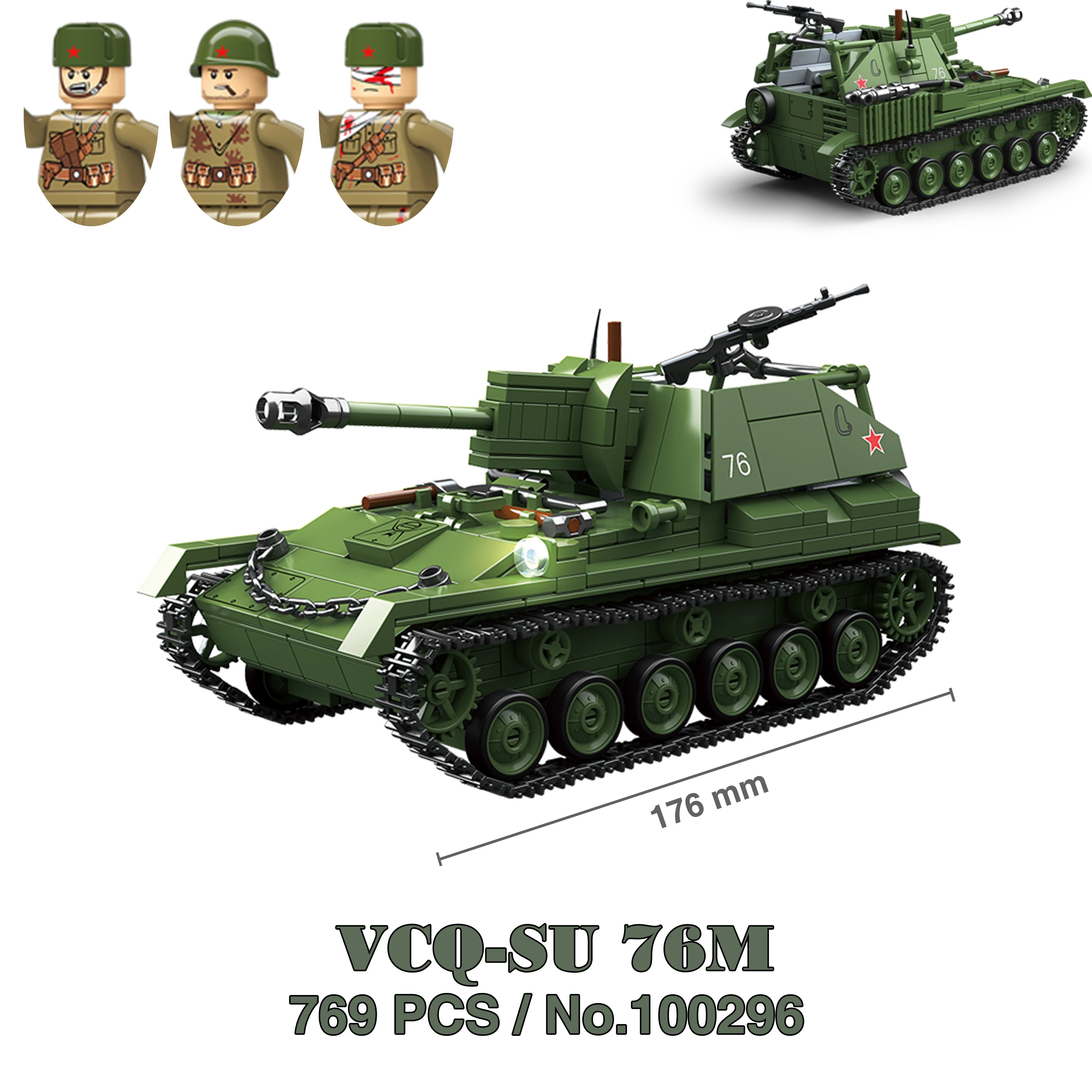 Military WW2 Tanks Tiger Sherman T34 Panzer Vehicle Airplane Army Soldier Weapons Model Building Block Brick Children Kids Toys