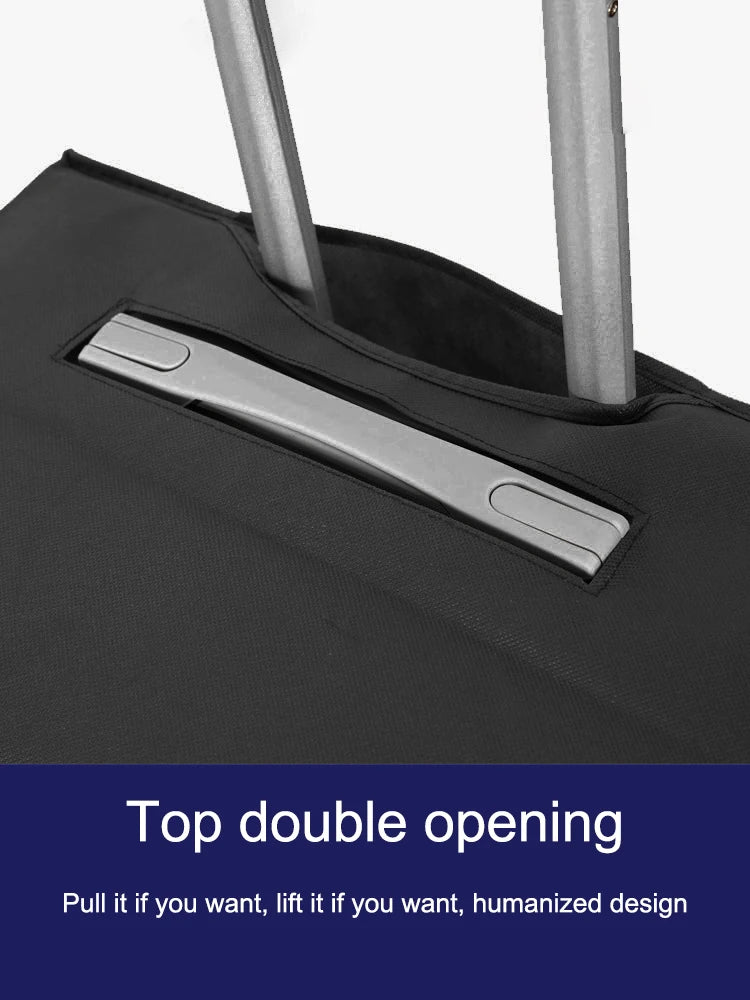 Luggage Compartment Protective Cover Wear Resistant Non Woven Fabric Thickened Dust Cover Durable Travel Case Cover Black Travel