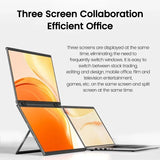 2025 15.6 Dual Screen 1920*1080P 60Hz Touch/Non-Touch Portable Monitor IPS Low Blue Light Eye Protection 360° Folding Drive-free