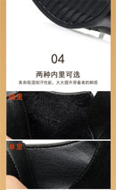 Comfortable Deep Mouth Soft Leather Anti-slip  Shoes Platform Spring 2024 Women's Block Black High Heels Office Mother Shoes