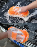 2Pcs Coral Car Wash Mitts Car Cleaning Sponge Care Detailing Brushes Auto Gloves Styling Car Cleaning Tools Auto Accessories