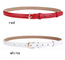 Women's belt genuine leather fashion casual simple everything matching decoration cowhide pants belt white jeans small belt