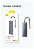 Baseus USB Hub DP 4K Dual HDMI Adapter 11 in 1 Splitter RJ45 USB 3.0 PD 100W Docking Station for MacBook Pro Air M2 M1 USB C HUB