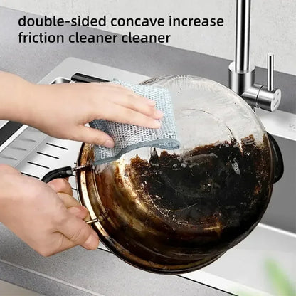 1-20 paños de limpieza mágicos de alambre de acero metálico de doble cara gruesos para cocina, vajilla, ollas, toallas, herramientas de limpieza