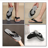 Men's Casual Flip Flops Fashion Beach Shoes Men Summer Non-Slip Flat Slides Men's Slippers Indoor House Shoes Man Male Slipper