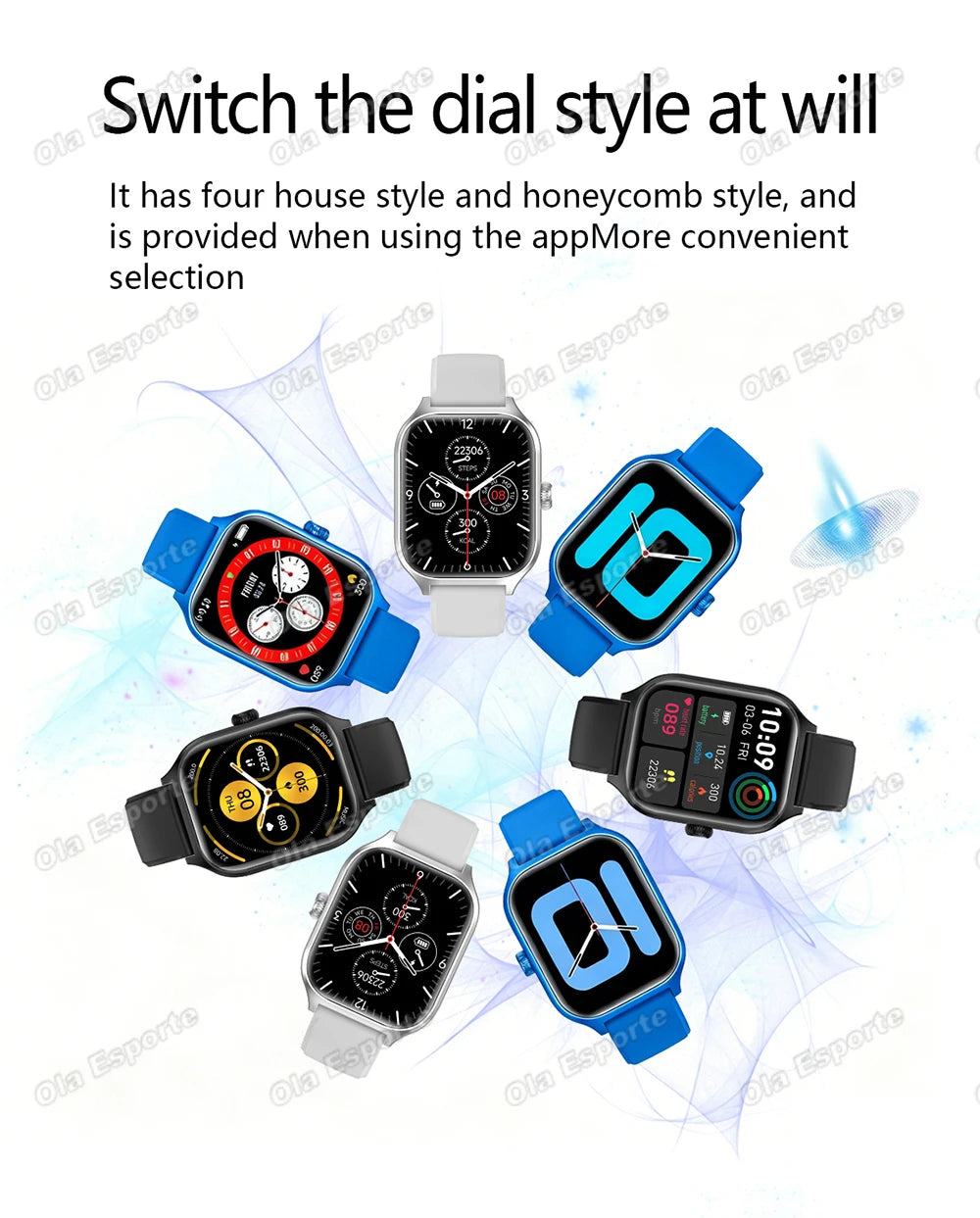 New Smart Watch Bluetooth Call Camera Control Multiple Sports Modes Watches Heart Rate Blood Oxygen Sleep Monitoring Smartwatch