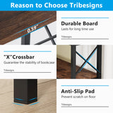 Tribesigns 7-Shelf Corner Bookshelf,Large Modern Corner Bookcase, 7-Tier Tall Corner Shelf Storage Display Rack with Metal Frame