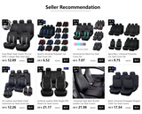 AUTO PLUS Universal Gray Mesh Seat Covers For Car With 3 Zipper Rear Seat Split Airbag Compatible Fit For Most Car SUV Truck VAN