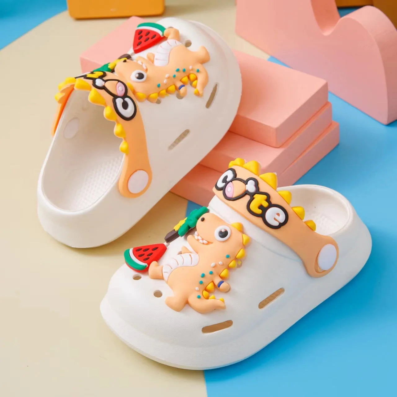 Outdoor Beach Slippers Children's Garden Shoes Trendy Crocodile Soft Sole Sandals For Baby Breathable Non-slip For Indoor