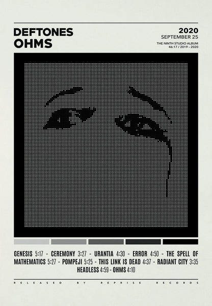 Deftones Band Poster Print Canvas Painting Around the Fur/Saturday Night Wrist Music Album Cover for Room Home Wall Art Decor