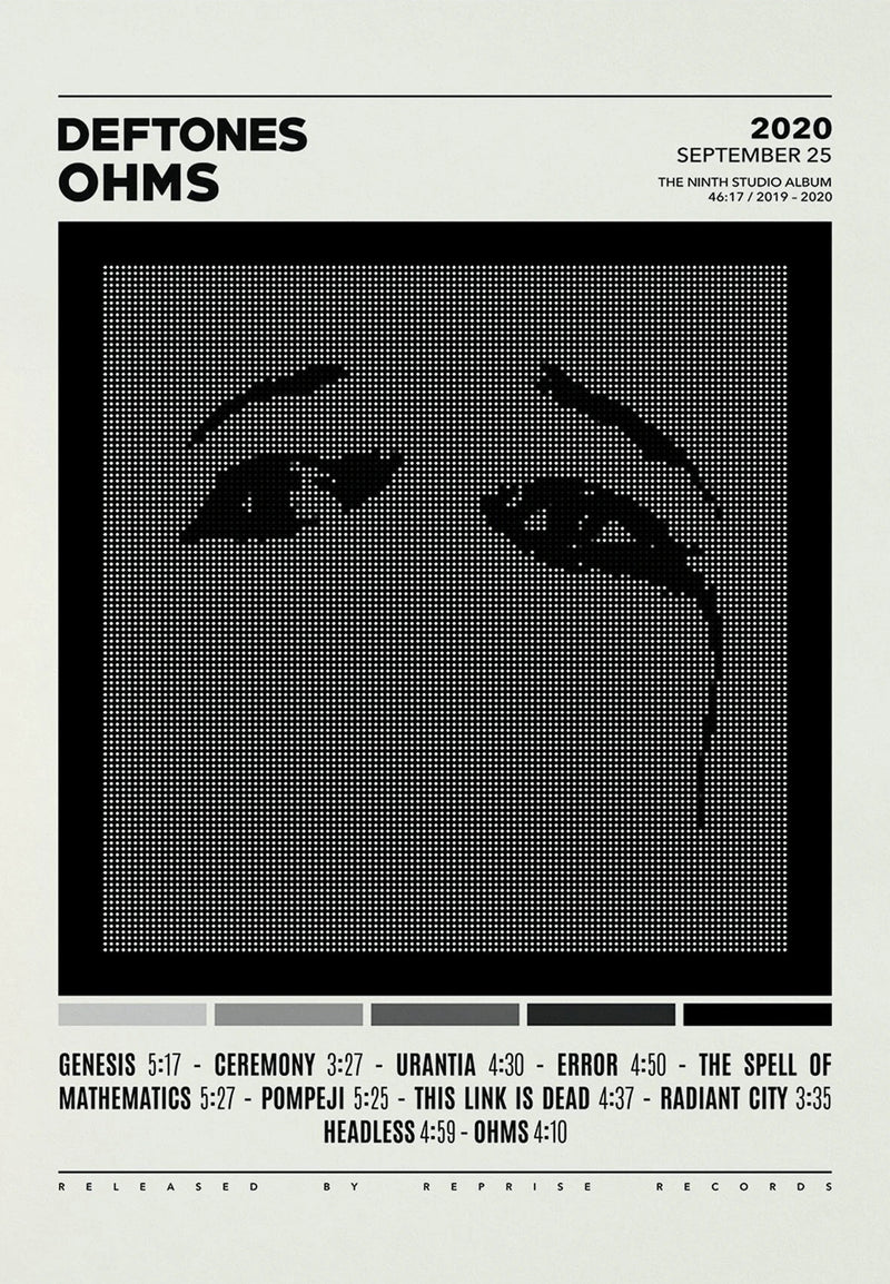 Deftones Band Poster Print Canvas Painting Around the Fur/Saturday Night Wrist Music Album Cover for Room Home Wall Art Decor