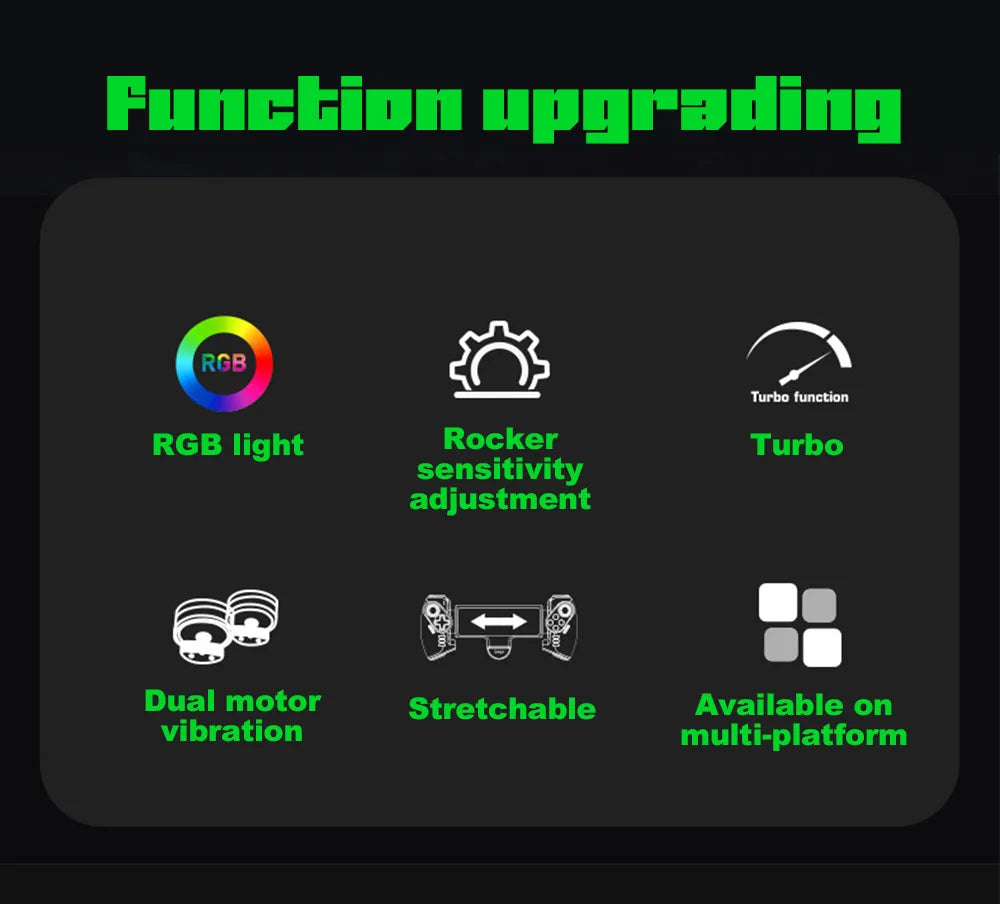 Mando Bluetooth Ipega PG-9777S para Nintendo Switch, Android, iOS, iPad y PC con luz RGB, vibración lineal y control extensible.
