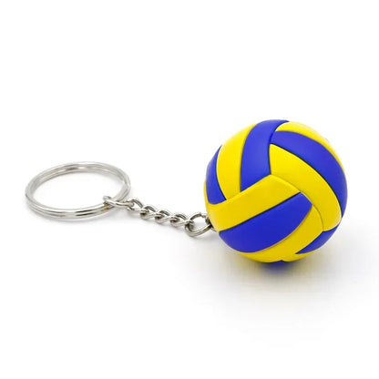 1xFashion PVC Volleyball Keychain Ornaments Business Volleyball Gifts Beach Ball Sport For Players Men Women Key Chain Gift 2024