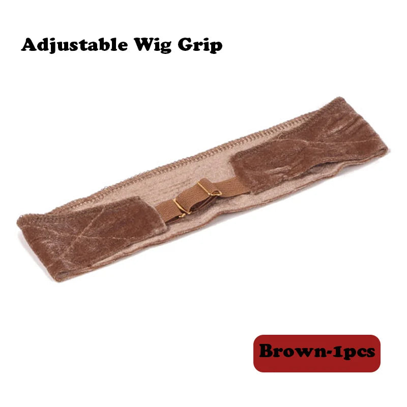 Plussign Wig Grip Headband For Lace Frontal Wigs Adjustable Invisible Wig Hair Band Nude Non-Slip Velvet Wig Band To Hold Wigs