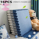 16 alfombrillas de gimnasio deportivas de 30 x 30 cm con diseño de hojas de EVA, antideslizantes, para yoga y fitness, para entrenamiento en sala de impactos.