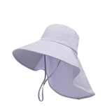 1pc Women's Sun Hat, Anti-UV Hiking Fishing Hat, Wide Brim Foldable Summer Beach Hat with Neck Cover, Outdoor Visor Cap
