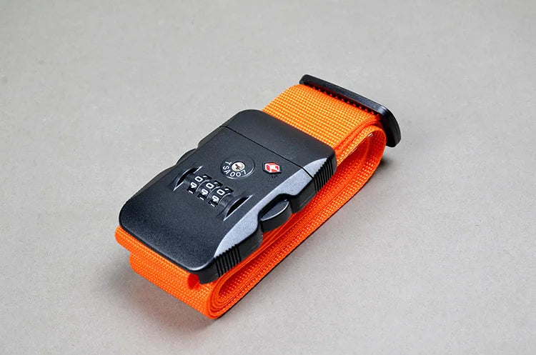 TSA Password Customs Lock Luggage Cross Belt Adjustable Travel Suitcase Band Luggage Suitcase Rope 2M Straps Travel Accessories