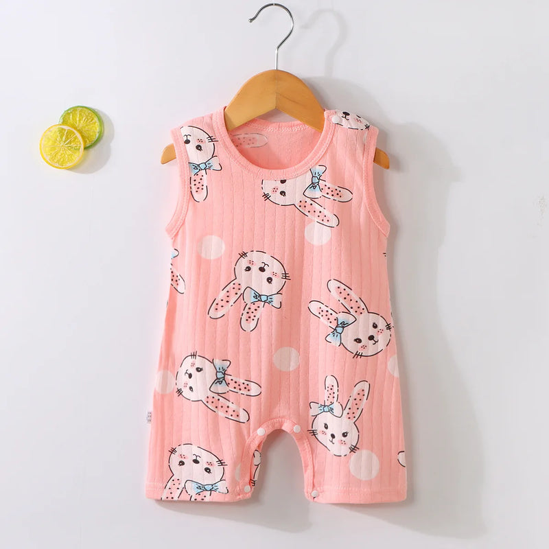 New 2025 Soft and Lightweight Cotton Baby Crawling Clothes for Boys Girls Aged 1-20 Months Children Romper Kids Homewear