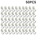 Ganchos magnéticos multiusos para almacenamiento, resistentes, para llaves, para cocina, baño (50 unidades) 