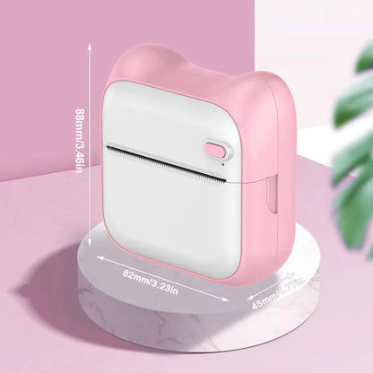 Mini Printer, Portable Thermal Printer Efficiently and Quickly, Inkless Pocket Photo Printer for Study Notes, Pictures, DIY